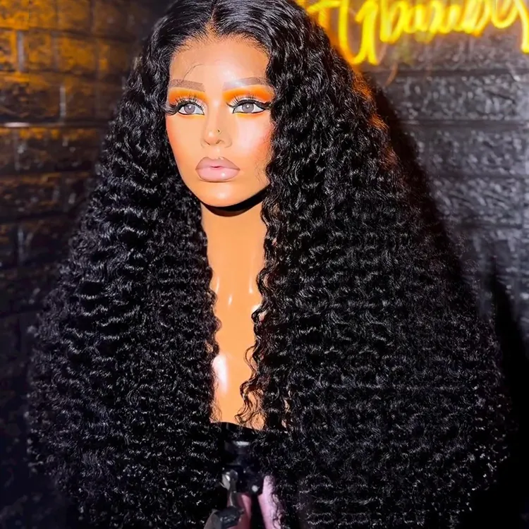Großhandelspreis rohburmesische lockige 13 x 4 menschliche burmesische lockige Perücken Haar für schwarze Frauen