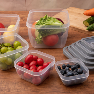 10 Pcs Plastic Food Storage Containers Set, Airtight <strong>Snap</strong> Lid <strong>Kitchen</strong> Pantry Organization Jars for Cereal Dry Food BPA Free - Product Image 4