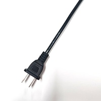 Cable de Alimentación de CA Polarizado Nema 1-15 P a IEC C7, 7A/125V, 18AWG, 2 Pines, Enchufe Estadounidense, Cable de Extensión Principal para TV e Impresora
