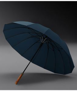 Parapluie Droit à Long Manche en Bois de 23 Pouces, Grande Taille, Robuste, avec Logo Personnalisé pour Homme - Offre Spéciale - Product Image 5