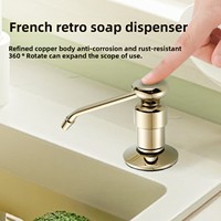 Pommeau de pompe manuel en laiton pour évier de cuisine, distributeur de savon pour liquide vaisselle et lavage de légumes, idéal pour salle de bain