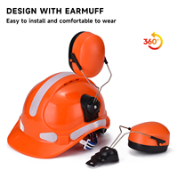 Casque de sécurité de chantier de protection individuelle Fabricant W-018 Orange