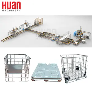 1000L IBC cage making machine production line automatic spot wire mesh welding machine