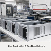 Boîtier de serveur IA personnalisé TZR en aluminium brossé et anodisé sablé, fabrication de précision, boîtier rackable OEM