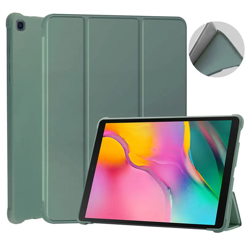 X520 casing Tablet pintar lipat tiga silikon, PENUTUP UNTUK Samsung Galaxy Tab A8 10.5 "X200/x205