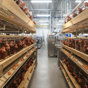 Cage à volailles de type 4 à 4 niveaux, antirouille, économique, d'occasion, pour poules pondeuses et poulets de chair, pour le Kenya - Product Image 2