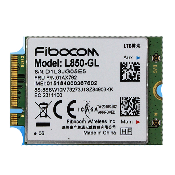 Fi Bocom L850-GL 4G LTE Cat9 M.2 Cellular WWAN Module Intel XMM 7360 LTE Modem