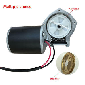 Reductor de gusano en ángulo recto D76R personalizado 200 vatios 300W Motor de engranaje de CC de alto par 12V 300Rpm - Product Image 2