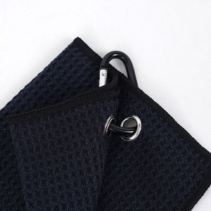 Vietnam Moq 100 Pcs Promotional Navy Microfiber Golf <b>Towel</b> Anti-Slip Quick Dry Blanks Custom <b>Blue</b> Waffle Golf <b>Towels</b> With Hook - Product Image 2
