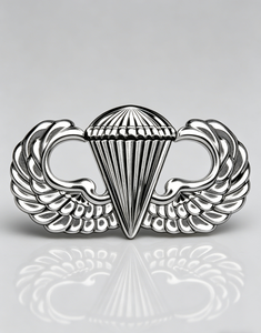 ตราสัญลักษณ์ปีกกระโดดร่มแบบนูนสามมิติสั่งทำพิเศษ - ชุบทอง/นิกเกิล, เข็มกลัดติดปกเสื้อรูปปีกกระโดดร่ม, เข็มกลัดโลหะผสมสังกะสี - Product Image 1