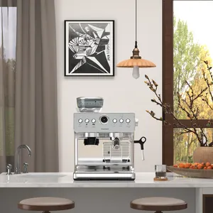 Máy pha cà phê đa chức năng hạt cà phê nghiền mịn Máy pha cà phê Máy pha cà phê bán tự động