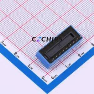 DS-9-B-T DIP Switch Through hole Component (THT),P=2.54mm Switch Flat Toggle, Raised Type Single Pole Single Throw 9-Bit 2.54mm - Product Image 2