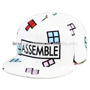 Cappello Hip Hop a tesa piatta per bambini con stampa completa personalizzata cappellino Snapback per bambini con ricamo all'ingrosso