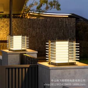 Lampes à pilier solaires en acier inoxydable 10W, étanches, pour portail extérieur, patio, cour, villa, clôture - Product Image 3
