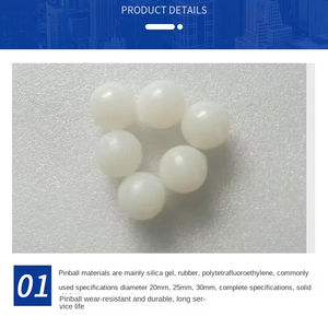 كرة مطاطية سيليكونية صلبة 28 مم عالية التردد للشاشات الاهتزازية، مواد EPDM NBR، تتضمن قطع وتشكيل المطاط - Product Image 2