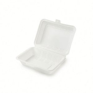 Boîte alimentaire jetable biodégradable personnalisée en amidon de maïs, écologique, pour la préparation des repas et les plats à emporter - Product Image 4