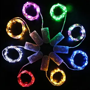Decor Festival Mini Micro Copper Wire Light Battery Operated Led Strip String Fairy Lights Christmas 90 80 Epistar LED Chip 1set