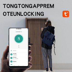 Tuya ttlock thông minh điện <span class=keywords><strong>wifi</strong></span> Cửa Khóa ứng dụng chữ số điện tử kỹ thuật số vân tay xử lý cửa thép thẻ nhớ lưu trữ dữ liệu - Product Image 3