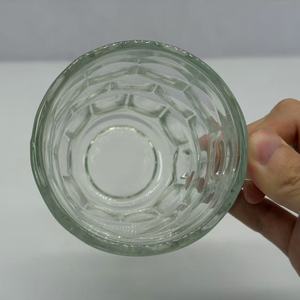 Mug en verre transparent gaufré à fossettes avec poignée et base épaisse, idéal pour les boissons quotidiennes - Product Image 5