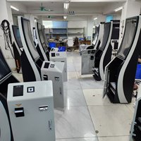 FUNOVA Distributeur de cartes d'arcade 32 pouces, Kiosque en libre-service, Station de billetterie et de recharge sans espèces pour Centre de jeux et Parc d'attractions