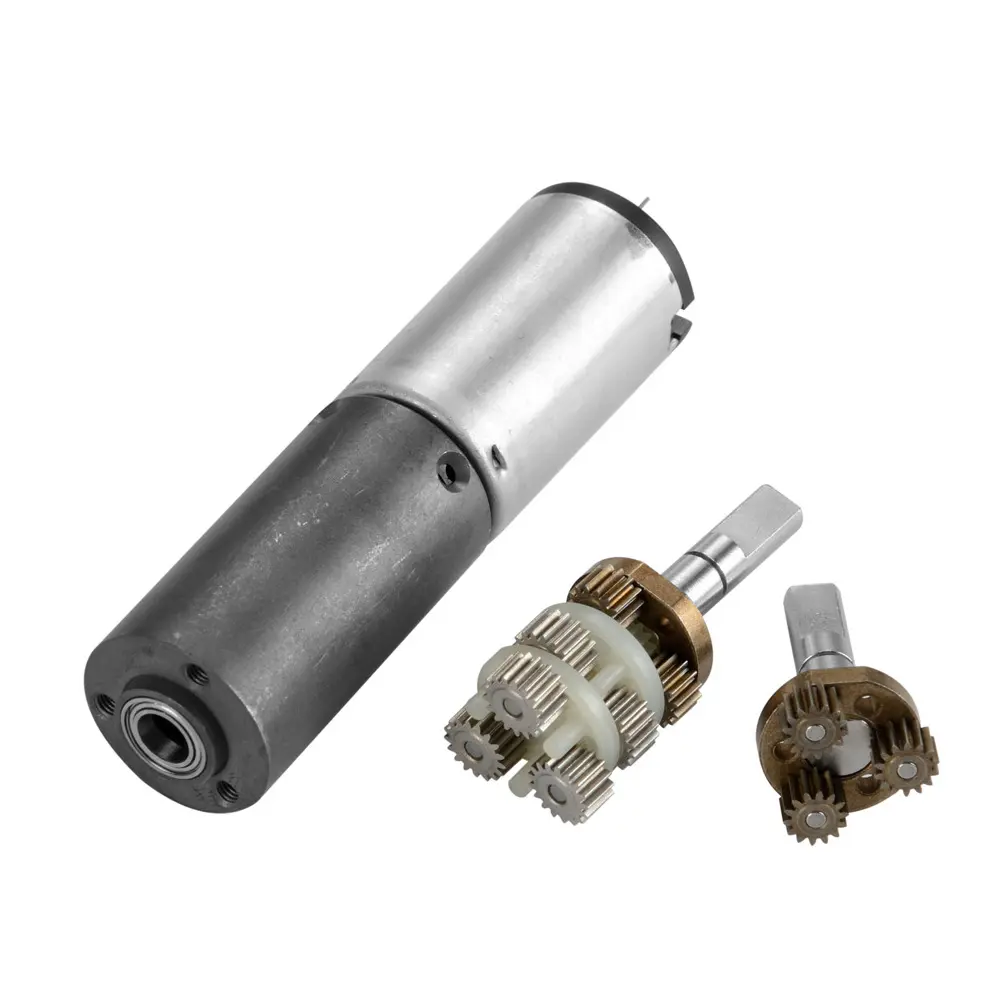 Kotak Pengurangan Gigi Kunci Pintu Mobil Pintar, Gearbox Dc Gear Motor Logam Planet 22Mm 3V 6V 12V 24V