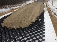 Géocell texturé HDPE GVS TGGS résistant aux UV, personnalisé pour pavés en gazon agricole, avec garantie de plus de 5 ans et utilisation pour la construction routière