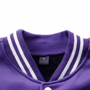 เสื้อแจ็คเก็ตวาร์ซิตี้เท่ๆ สไตล์สตรีทแวร์สำหรับผู้ชาย แจ็คเก็ตบอมเบอร์แบบมหาวิทยาลัยสำหรับผู้ชาย - Product Image 1