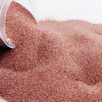 Sable de grenat rose naturel 80 mesh, abrasif pour découpe jet d'eau et sablage, alternative écologique au sable de silice