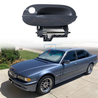 Pour BMW E39 E38 51218245461 – Nouvelle poignée de porte extérieure avant noire avec système de verrouillage – Pièces extérieures de marque HM en plastique et caoutchouc peint