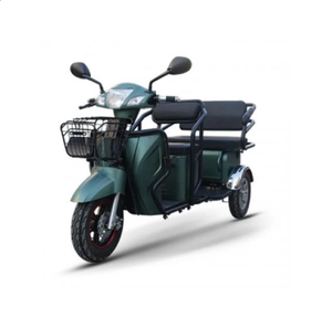 Asientos de gran tamaño para dos personas, cesta de cubo grande, carro de almacenamiento, movimiento, bicicleta de compras, triciclos eléctricos de viaje, scooter de tres ruedas - Product Image 2
