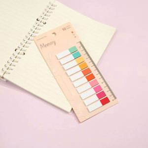 Marcadores Adhesivos de 10 Colores Surtidos con Temática Variada: Notas Adhesivas, Regla, Memoria, Romántico, Verano, Sueño - Product Image 5