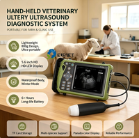 Appareil d'échographie vétérinaire portable EUR VET, scanner d'échographie portable avec écran HD de 5,6 pouces et conception étanche
