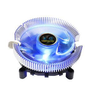 Enfriador de CPU Lanshuo, Disipador de Calor de Aluminio, Ventilador de Refrigeración de Procesador con LED Azul - Product Image 1