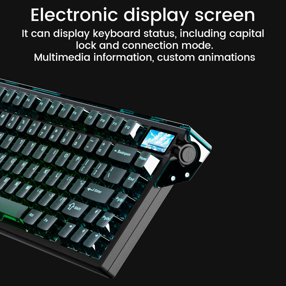 Numbers Keyboard Ui NDIY YM75 75% Tri-Mode Hall Effect Magnetic Gaming Keyboard 8K Rapid ...