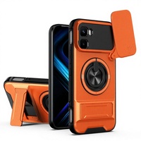 Étui de téléphone Infinix GT 50 Pro 5G avec support rotatif à aspiration magnétique, résistant aux chocs, protection coulissante de l'objectif