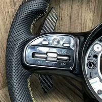 Volant de voiture en fibre de carbone personnalisé pour Mercedes Benz W177 W201 W202 W203 W204 W205 W212 W214 W216 W219 W220, pièces automobiles