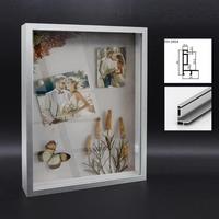 Vente en gros prix d'usine 3 cm 5cm de profondeur A4 11X14 10X12 8X10 6X8 5X7 4X6 cadre photo en aluminium ombre murale pour la décoration intérieure