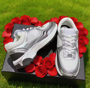 Chaussures de sport décontractées pour hommes de marque, de haute qualité, tendance de la mode luxueuse, respirantes, en cuir, toutes saisons - Product Image 1