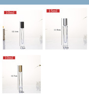 Flacon pulvérisateur de parfum portable carré de 10 ml, mini, vide, transparent, de voyage, rechargeable, écologique, en verre dépoli