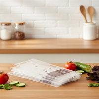 Sacs en plastique transparents micro-perforés avec trous pour l'emballage de légumes frais (laitue, oignon, carotte, pomme de terre)