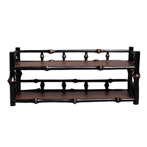 Bamboo double-layer cup rack, teapot rack, <b>teacup</b> rack, tea set storage rack, display rack, bamboo tea rack, drain rack - Product Image 5