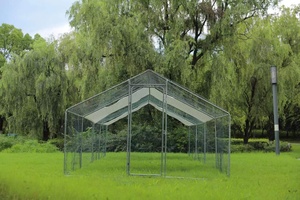 Enclos Poulailler 24 mètres carrés <span class=keywords><strong>Parc</strong></span> grillé 8x3m Acier galvanisé - Product Image 2