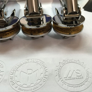 <span class=keywords><strong>Tampon</strong></span> portable en relief de papier, gaufrage de papier de bureau - Product Image 6