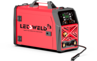 Soldadora LETSWELD Syn MIG/MAG/MMA/ARC, 13 kg, 140-220 A, 110/220 V, Pantalla LCD, 5 en 1, Nueva, 7.7 kVA