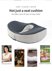 Vente chaude Nouveau <span class=keywords><strong>Concept</strong></span> Ergonomique Zéro Soulagement De La Douleur Fauteuil Roulant Orthopédique Coccyx Chaise En Mousse À Mémoire Coussin De Siège De Voiture - Product Image 3