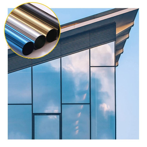 <span class=keywords><strong>Film</strong></span> pour Fenêtre Décoratif SAKUTA 0.5*30M, <span class=keywords><strong>Film</strong></span> Miroir Argenté Hautement Réfléchissant en PET pour Bâtiments - Product Image 1