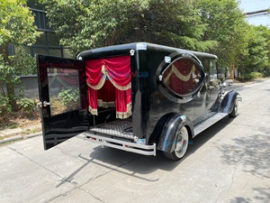 Factory Customized Vintage Black Coffin Carriage Horse Wagon Antique Electric Buggy Electric Funeral Horse Hearse - Product Image 6