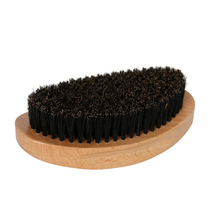 Spazzola sintetica all'ingrosso della barba di <span class=keywords><strong>rasatura</strong></span> del sisal di pulizia facciale del barbiere di legno della curva ecologica - Product Image 4