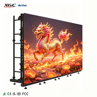 Kabinet Layar LED Aluminium Die-casting 500x500, Video Wall LED Warna Penuh Indoor Outdoor, untuk Konser, Latar Panggung, Pameran