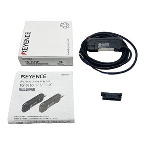 100% and Genuine KEYENCE FS-N11P Digital Fiber Optic Sensor <b>Cable</b>-Type Main Unit PNP Output Fiber Amplifier - Product Image 3